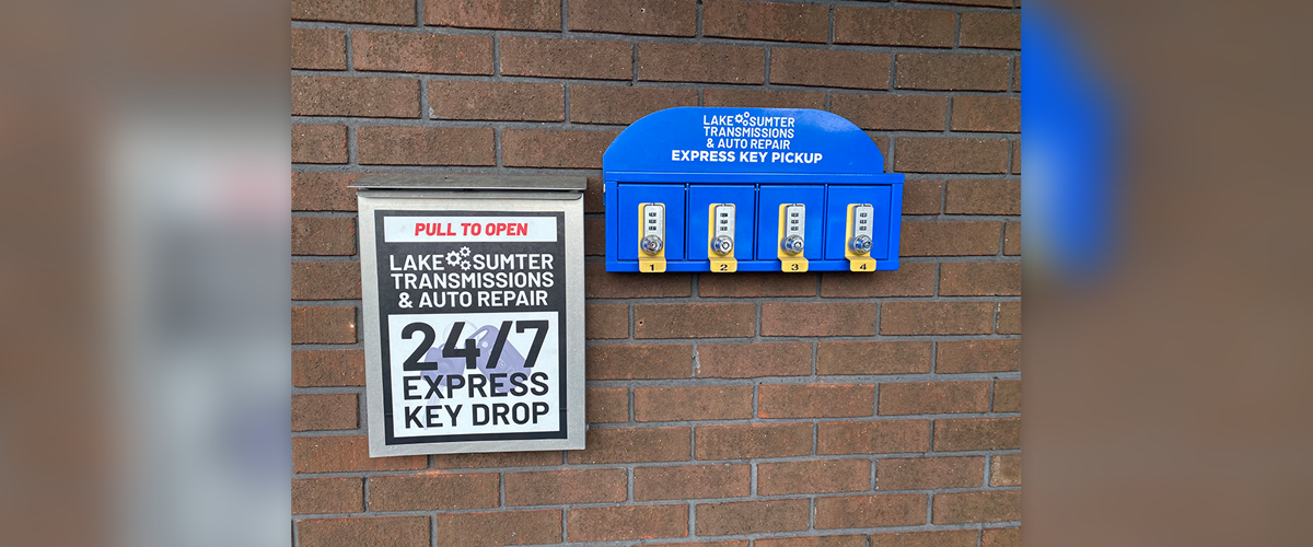 Secure Key Drop Off/Pick Up Station | Lake Sumter Transmissions